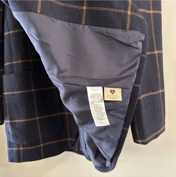 Madewell "Larsen" Wool Blazer in Windowpane - Picture 7 of 8